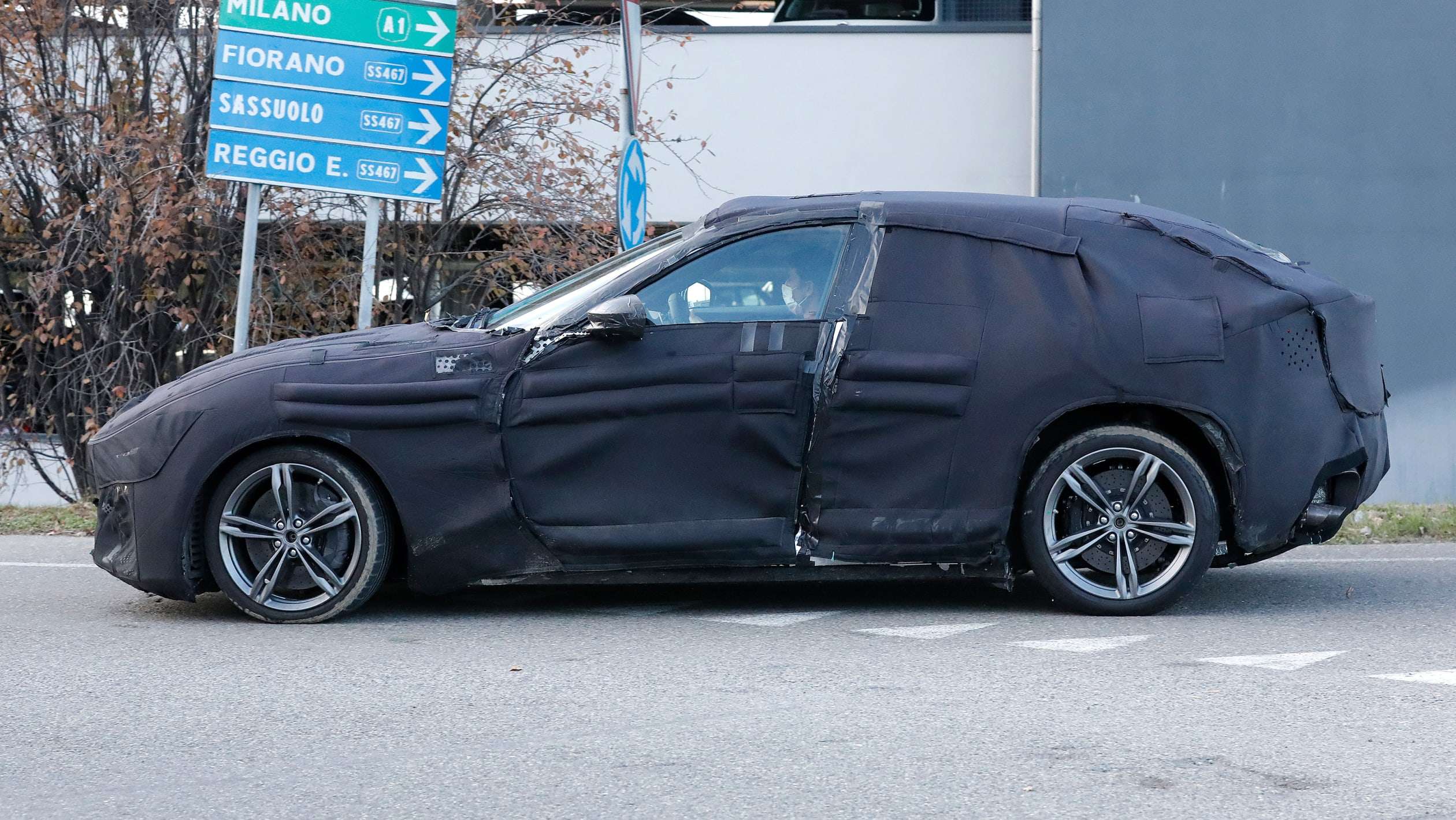 Ferrari Purosangue SUV spy shots december 2021