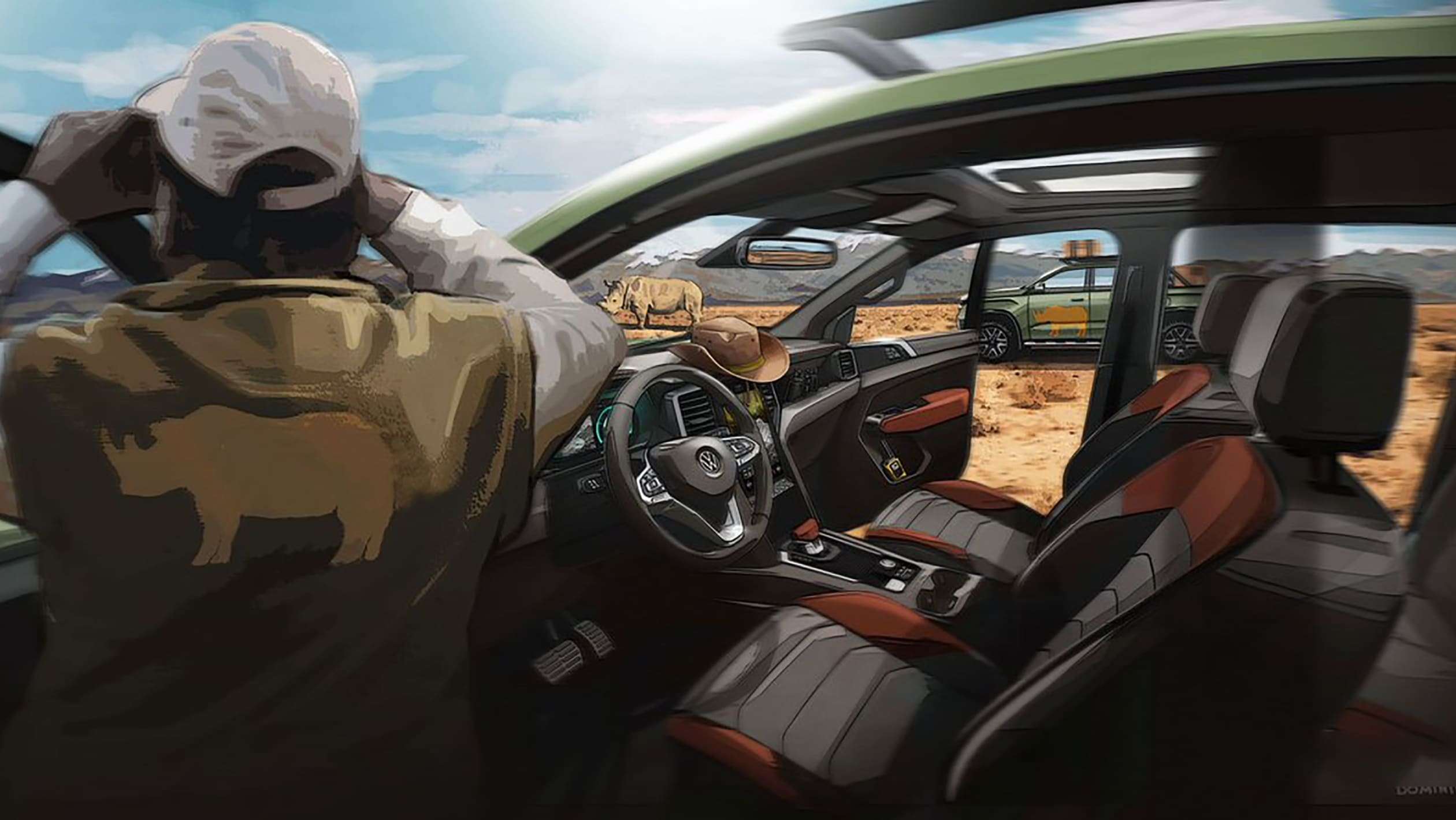 Volkswagen Amarok teaser - interior