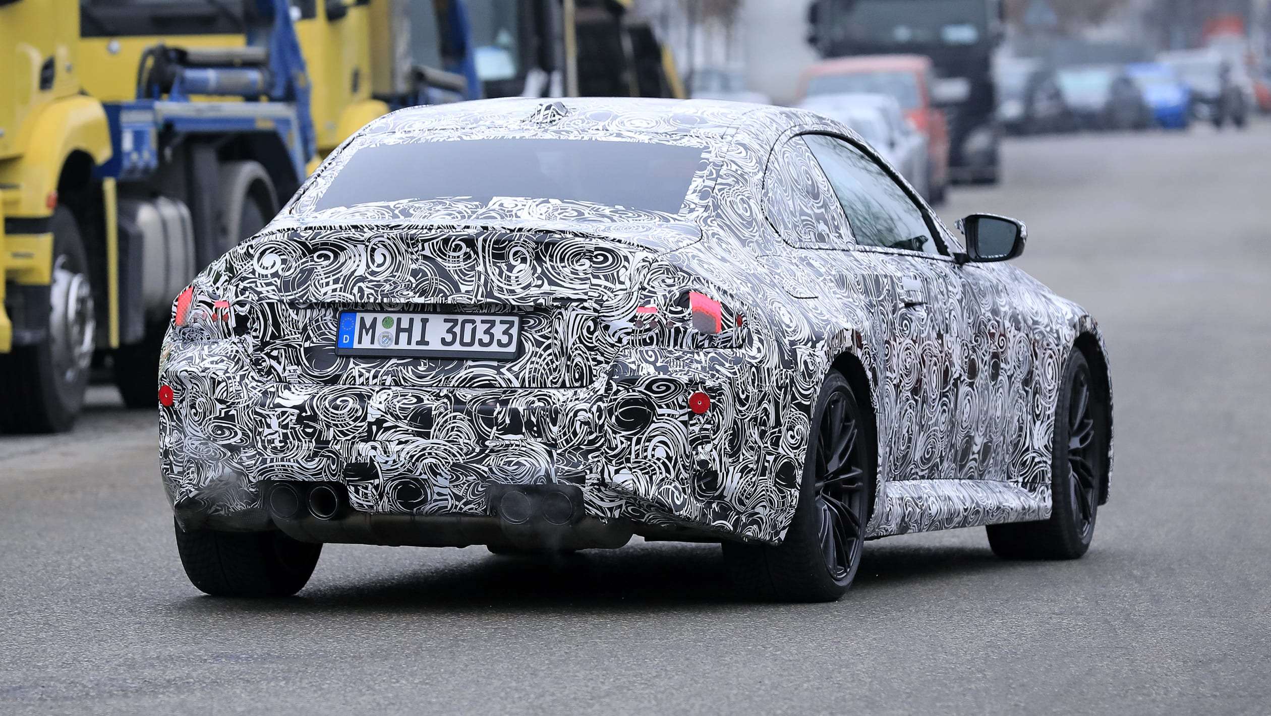 BMW M2 2022 spy - rear