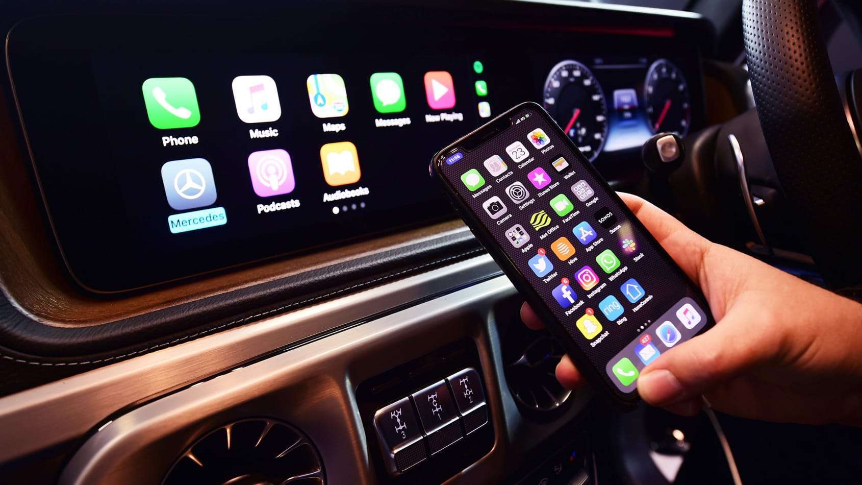 Mercedes-amg g 63 long-termer apple carplay