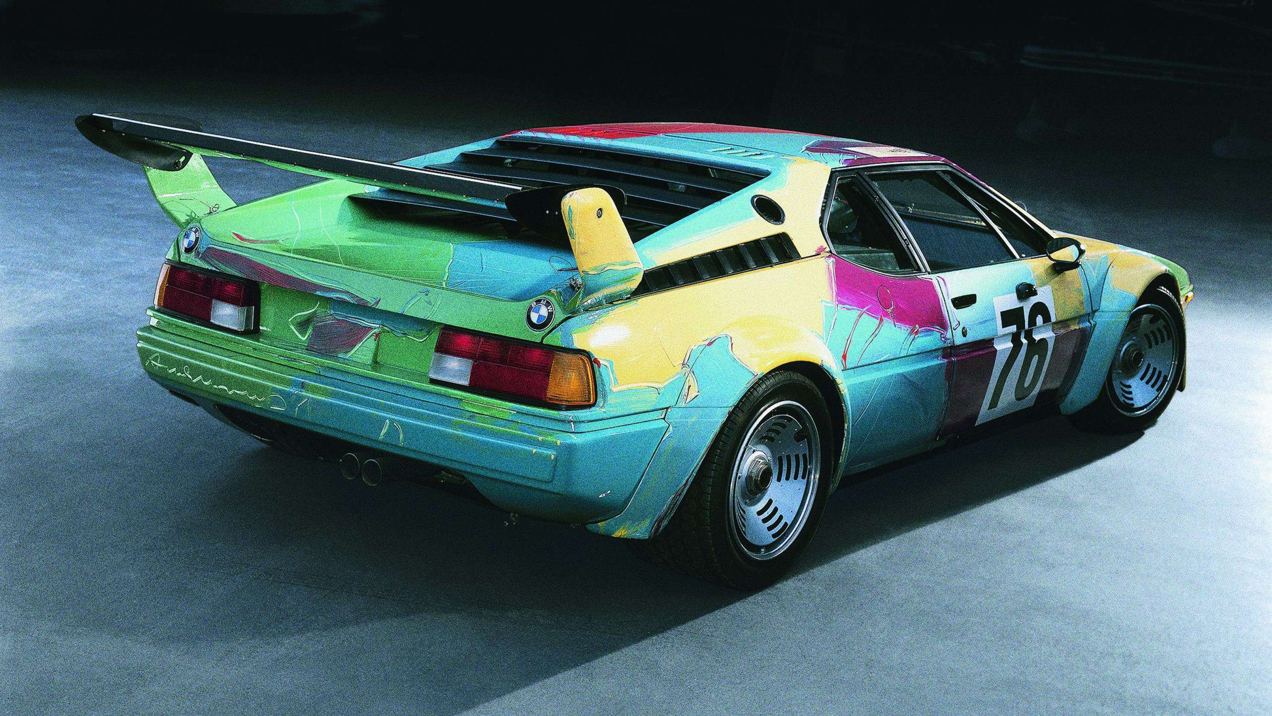 art cars BMW M1 rear