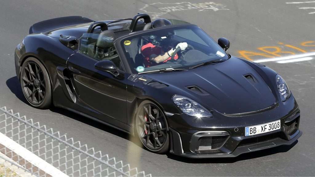 Новый Porsche GT4 RS Spyder 2022 года снова замечен