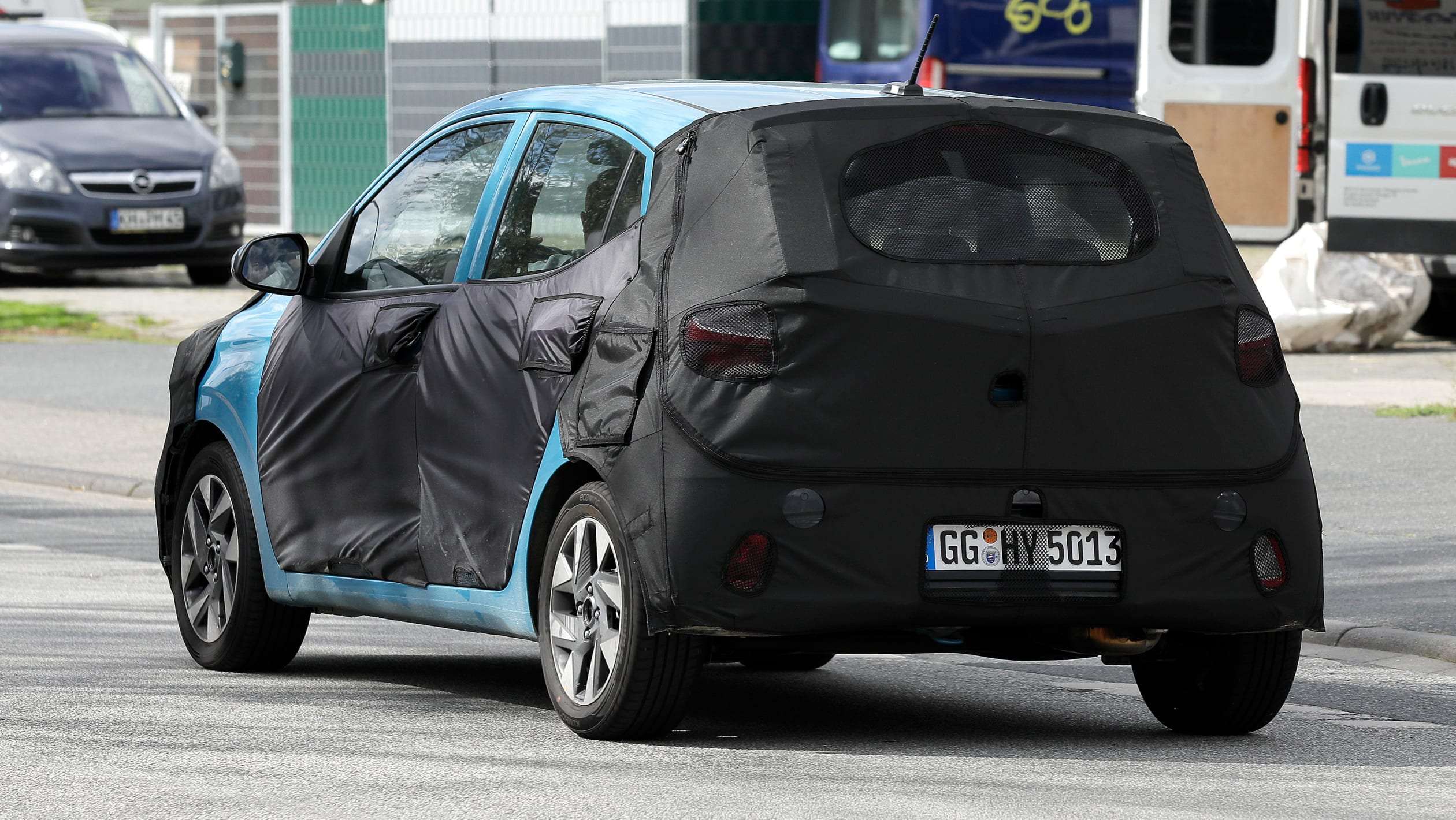 2023 Hyundai i10 (camouflaged) - rear