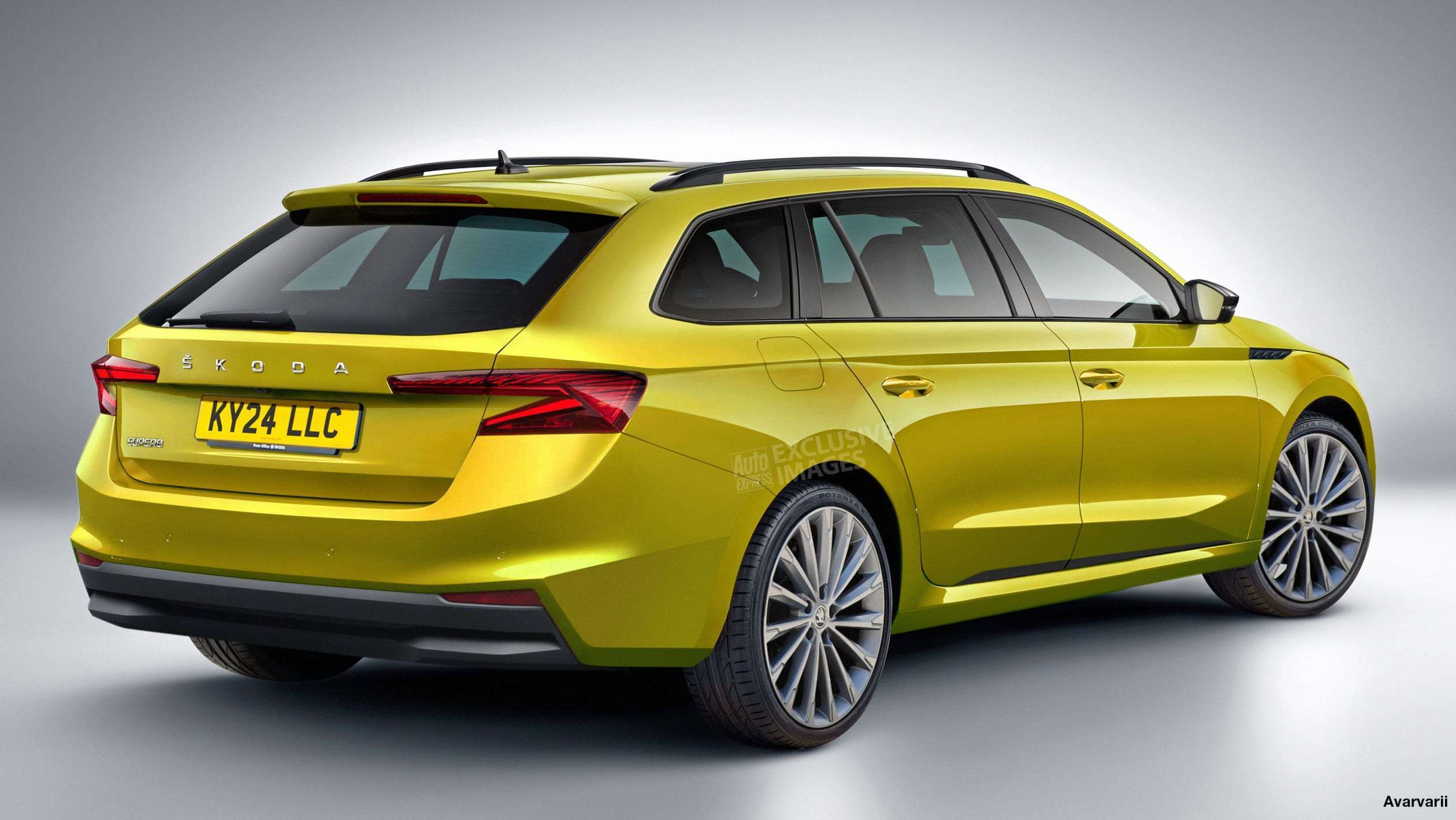 Skoda Superb Estate - rear (watermarked)