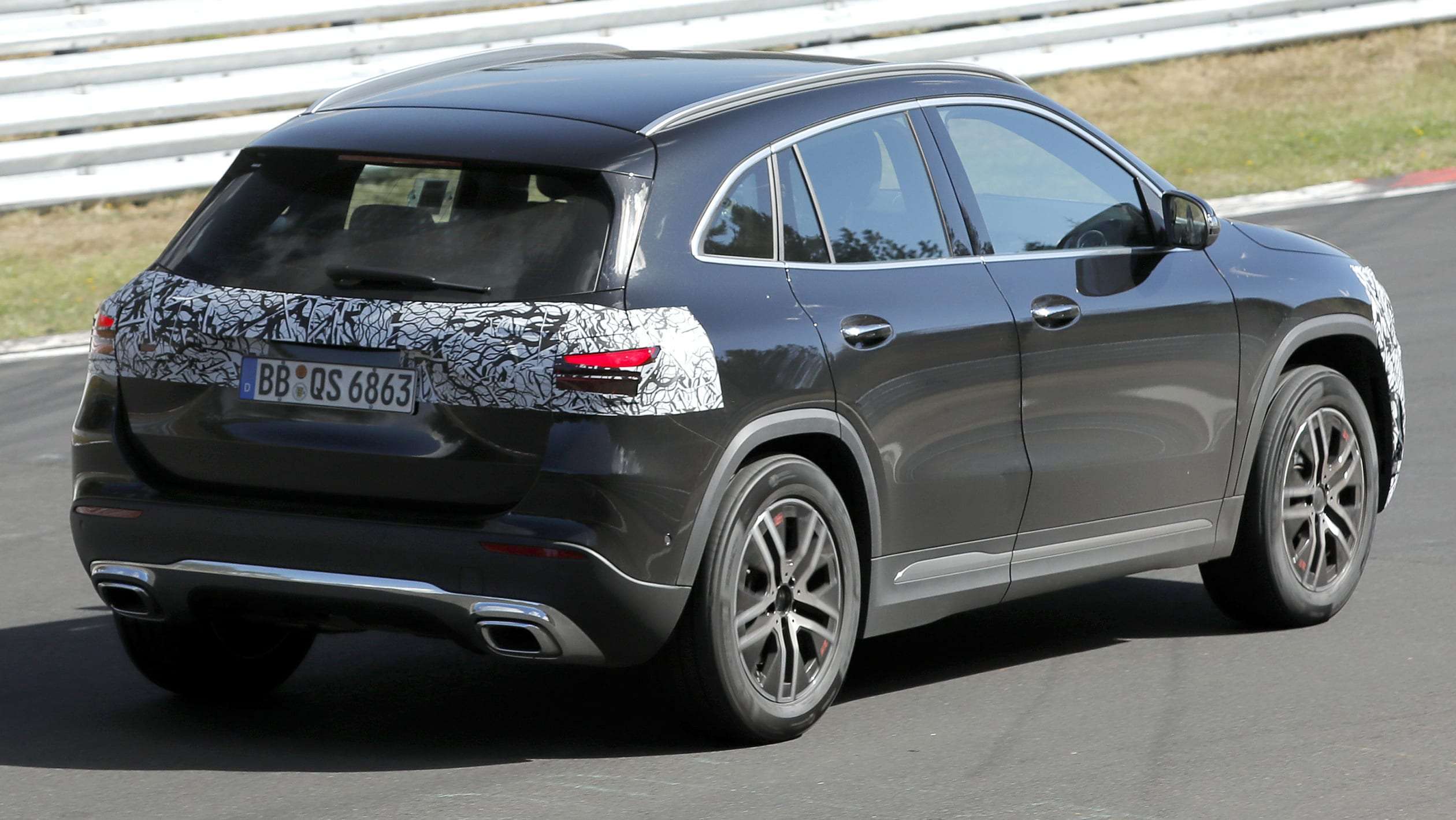 Mercedes GLA at Nurburgring - rear angle