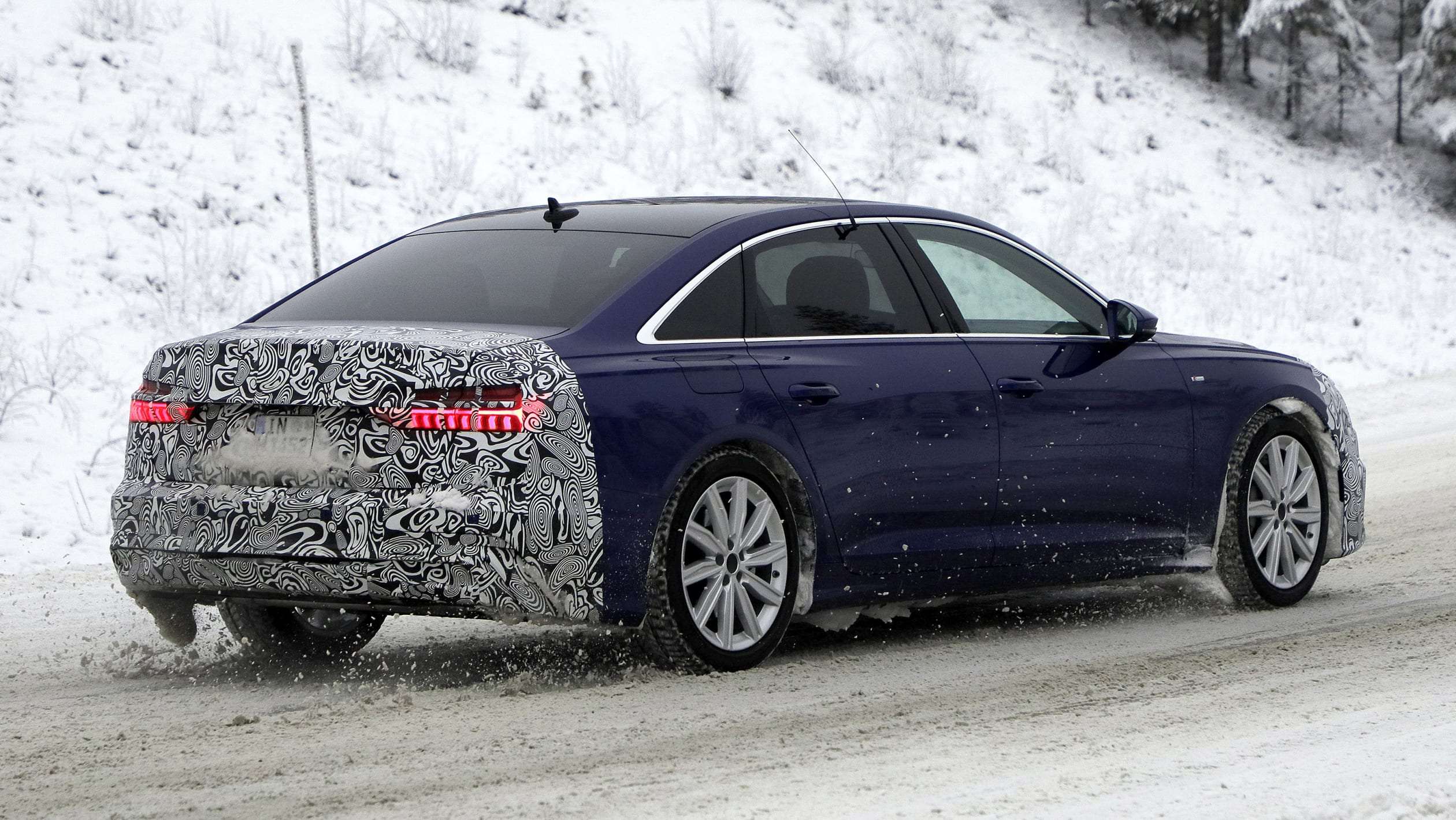 Audi A6 facelift spyshot 6