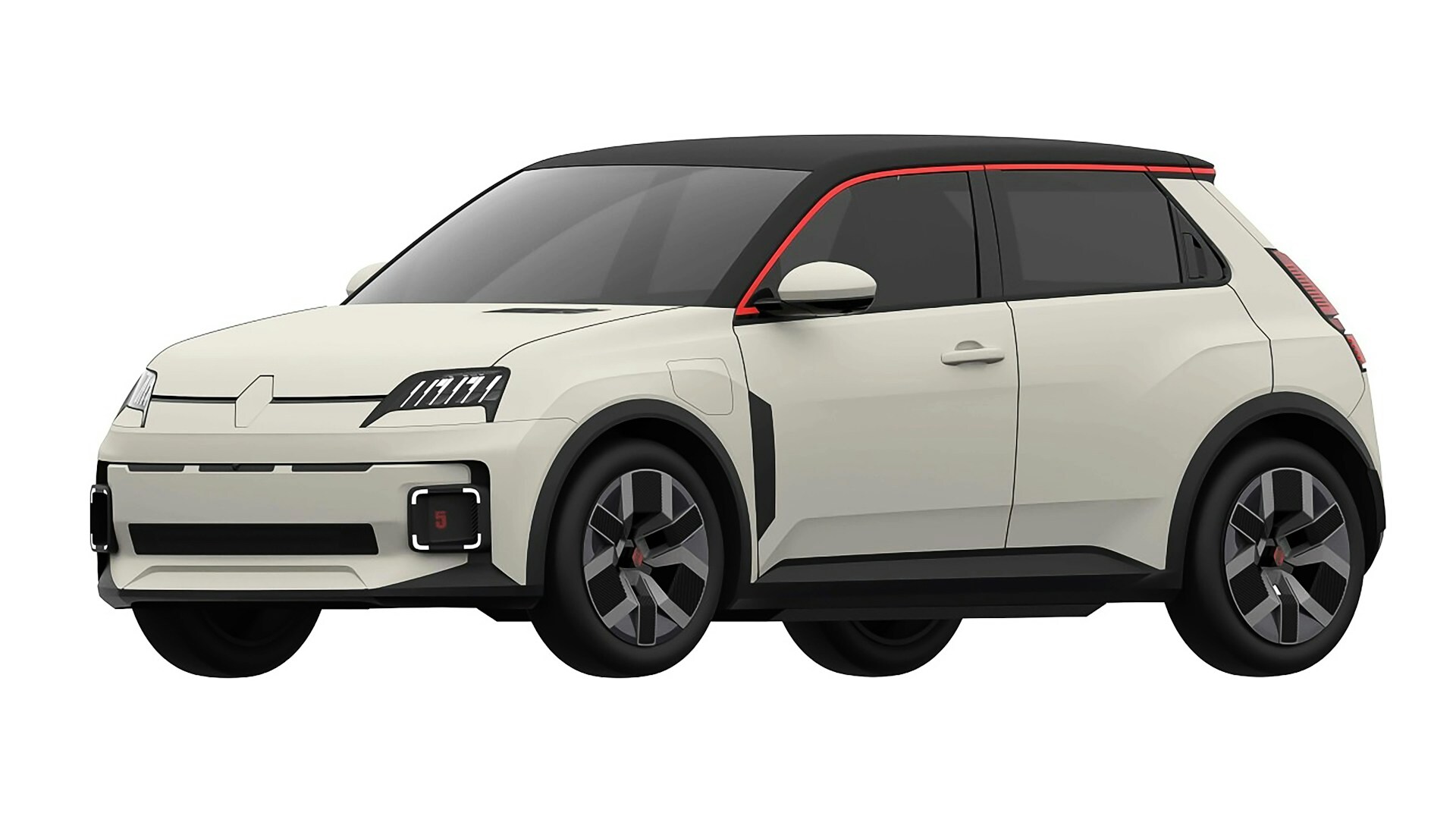 Патентный дизайн Renault 5 EV &mdash; передняя часть