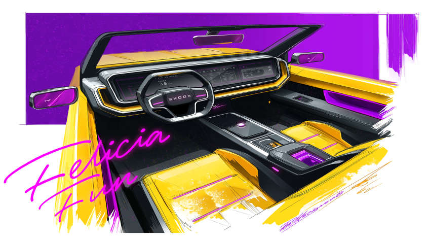 Новая Skoda Felecia Fun концепт - интерьер