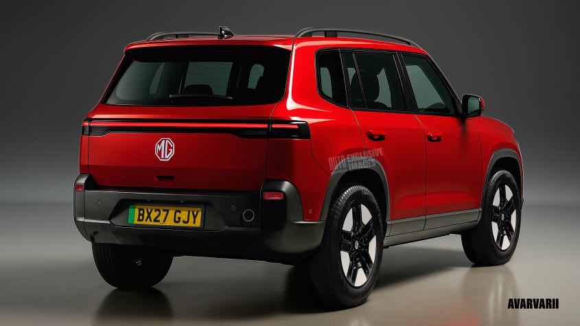 Дизайнерский рендер MG Cyber X - сзади