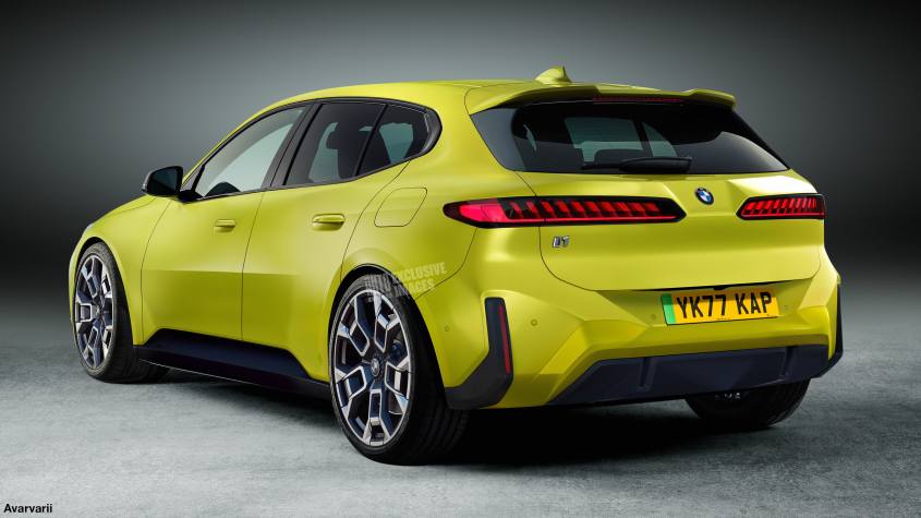 BMW серии 1 рендер - задняя сторона