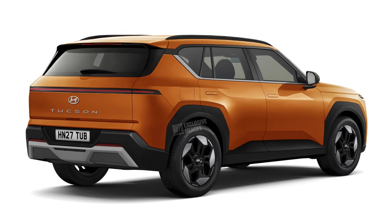 Эксклюзивное изображение Hyundai Tucson - сзади