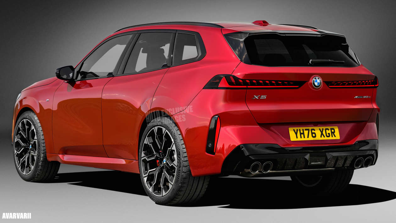 BMW X5 рендер - задняя 3/4 Avarvarii