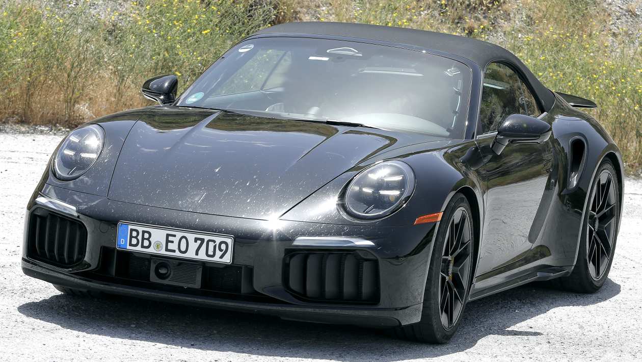 Porsche 911 Turbo Cabrio - передний 3/4