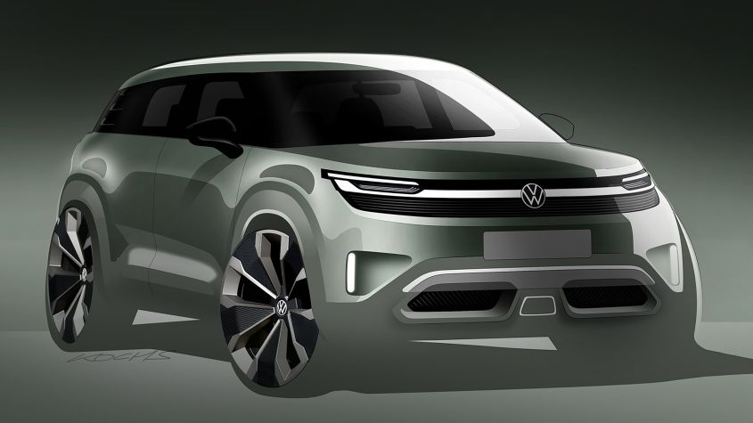 Новый Volkswagen ID. Cross Concept представит альтернативный электрический T-Cross стоимостью 25 000 фунтов стерлингов.