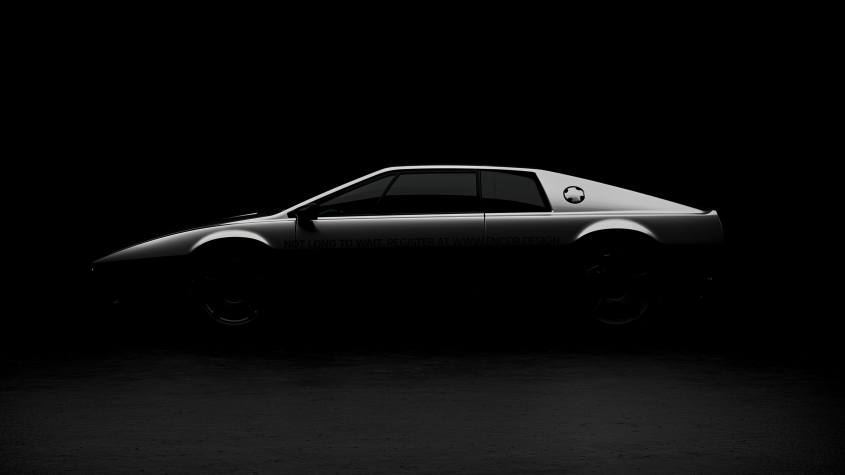 Lotus Esprit S1 Restomod от Encor - боковой профиль, тизер