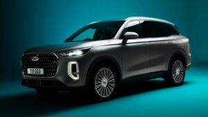 Chery Tiggo 9 - передняя часть.