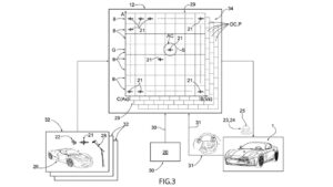 Диаграмма патента Ferrari EV - схема схемы.
