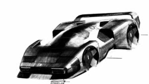 Ferrari SC40 - эскизный эскиз.