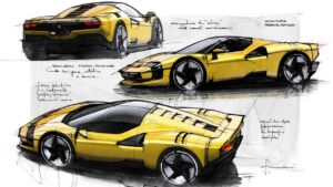 Ferrari SC40 - эскизы