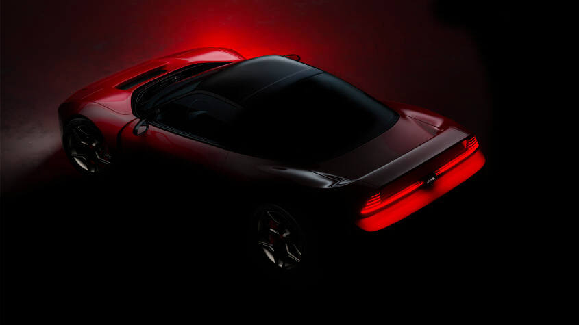 JAS PININFARINA - задняя часть над головой.