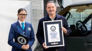 Kia PV5 record-breaking - record certificate