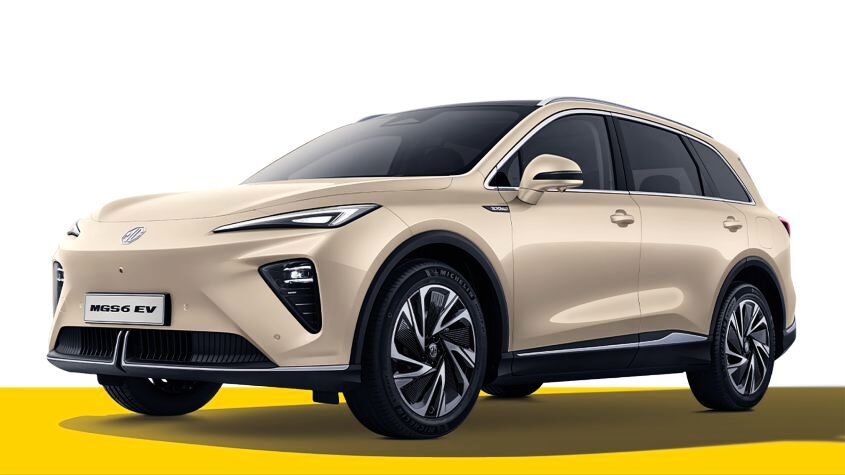 Новый MGS6 EV был показан раньше, чем вы должны были его увидеть! Новый MGS6 EV - передний статический.