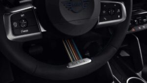 MINI Paul Smith Edition - детали рулевого колеса.
