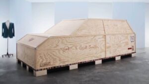 MINI Paul Smith hidden in a wooden crate