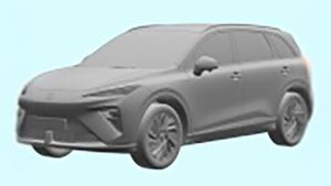 Новый MGS6 EV - передние 3/4 дюйма.