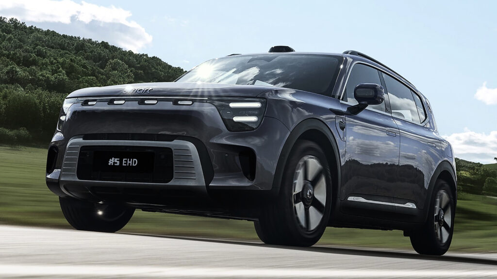 Новый Smart #5 EHD - фронтальный угол.