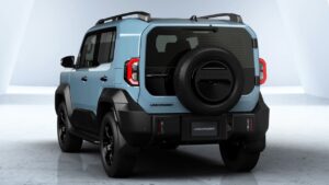 Toyota Land Cruiser FJ - задний/боковой синий цвет.