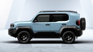 Toyota Land Cruiser FJ - боковый синий цвет.