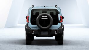 Toyota Land Cruiser FJ - весь задний синий цвет.