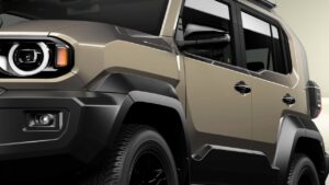 Toyota Land Cruiser FJ - боковый профиль.