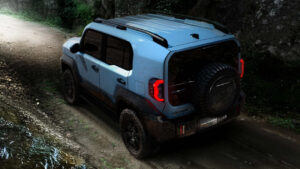 Toyota Land Cruiser FJ - задние действия.