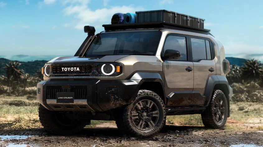 Новый Toyota Land Cruiser FJ раскрыт: мини-четырехколёсный автомобиль с вездеходным pedigree Toyota Land Cruiser FJ - передняя статическая.