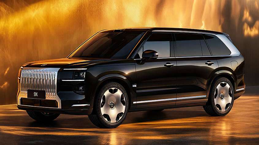 Zeekr 9X передние 3/4 и 3/4