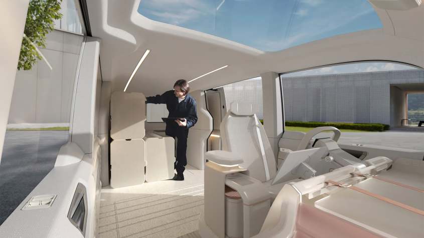 Концепт-интерьер Kia PV7