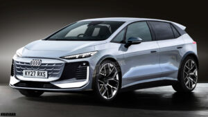 Render of the Audi A3 e-tron - front static