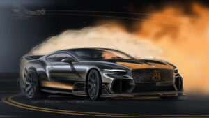Bentley Supersports эскизный эскиз.