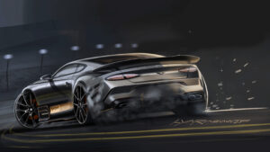 Bentley Supersports эскизный эскиз.