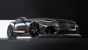Bentley Supersports эскизный эскиз.