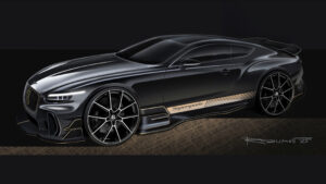 Bentley Supersports эскизный эскиз.