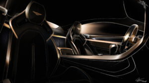 Bentley Supersports эскизный эскиз.