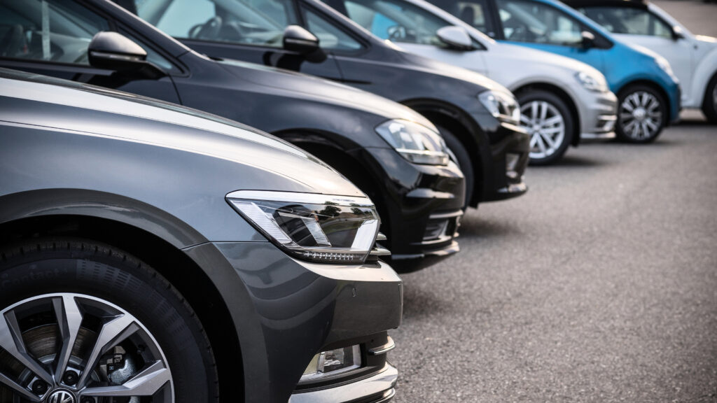 Car dealership forecourt