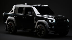 Land Rover Defender пикап - Urban Automotive передний 3/4 студия