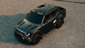 Land Rover Defender pick-up - Urban Automotive front overhead