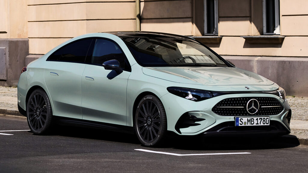 Mercedes CLA hybrid - front angled