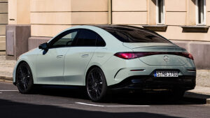 Mercedes CLA hybrid - rear angled