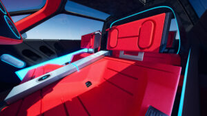 Концепция Peugeot Polygon - сиденье для сидения.